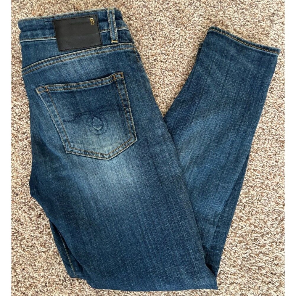 R13 Jeans Boy Skinny Howell Indigo, Made in Italy Size 25